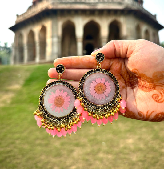 Pink Aurora Jhumka